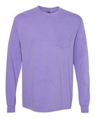 Comfort Colors Adult Heavyweight RS Long-Sleeve Pocket T-Shirt C4410 VIOLET Pocket